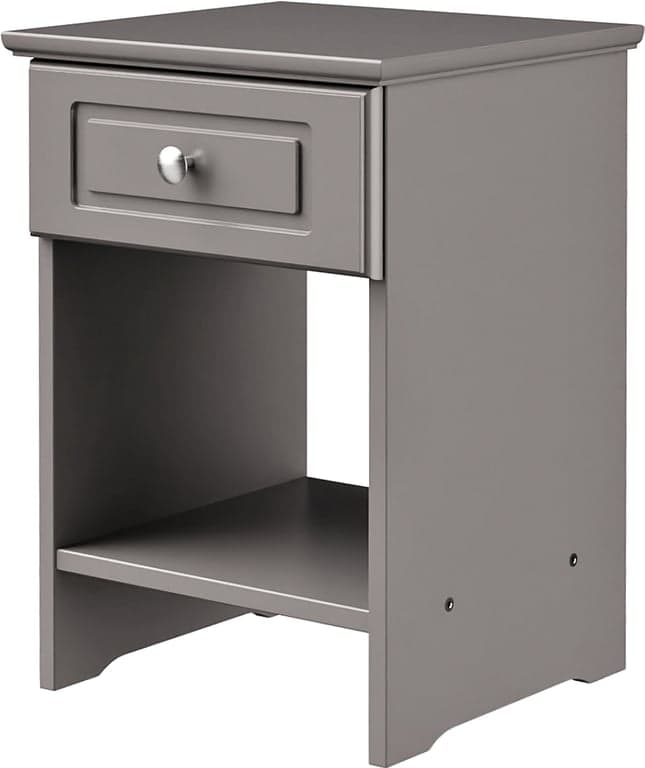 Bilde av Nina nattbord (35 x 34, H 50 cm, med 1 skuff gråmalt)