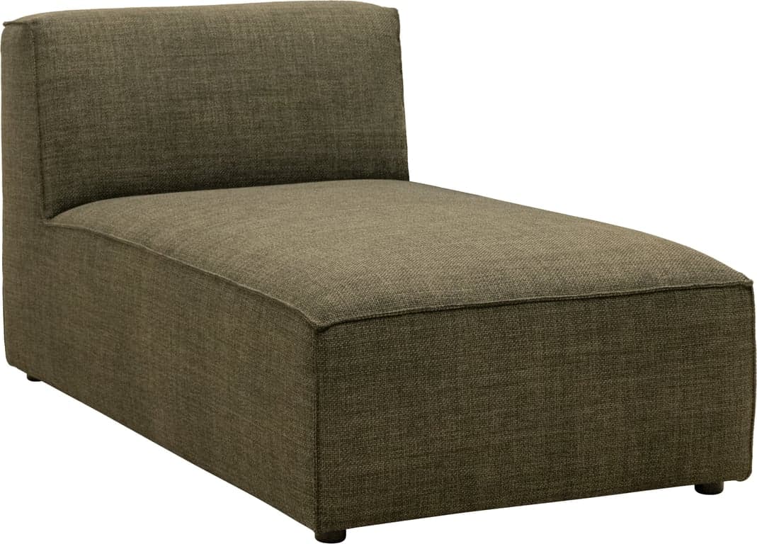 Bilde av San Remo sjeselong 1s u/vanger  (Uten vanger, stoff Fjord Olive)