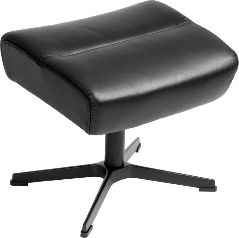 Bilde av Conform Relieve krakk (Nappa black, svart aluminium kryssfot)