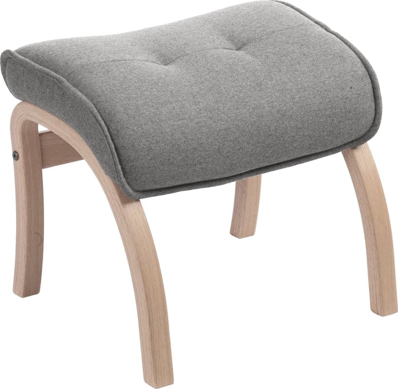 Bilde av Conform Easy krakk (Stoff Sheford light grey, hvitoljet ramme)