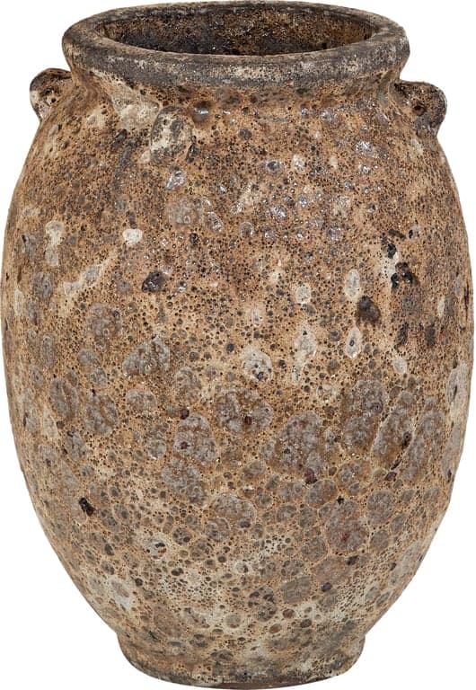 Bilde av Nikolaos blomsterurne (Ø: 23 H: 31 cm, brun keramikk)