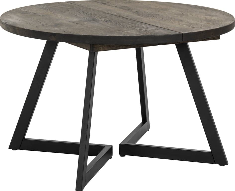 Bilde av Embla spisebord rundt Ø 120 cm (smoked heltre eik med metallunderstell)