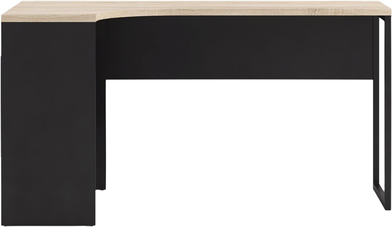 Bilde av Function plus skrivebord (Hjørne, matt svart/eikefolie)