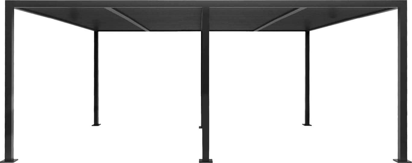 $Bilde av Pergola 4x6m m/LED-lys   (H: 230 cm, svart m/tak)