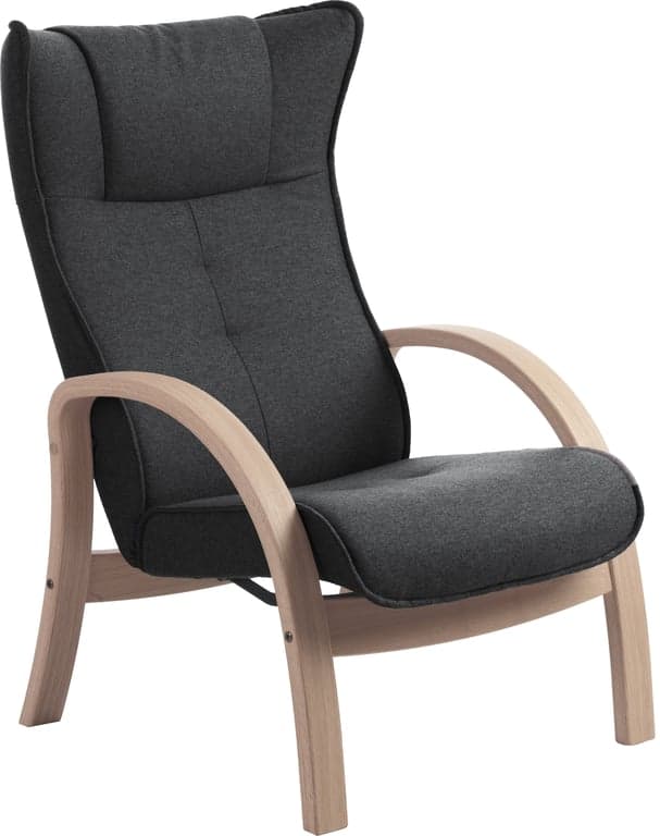 Bilde av Conform Easy hvilestol (Stoff Sheford dark grey hvitoljet ramme)