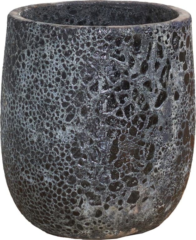 Bilde av Sicilia blomsterurne mørk grå stor (Ø 36 cm H 41 cm leire)