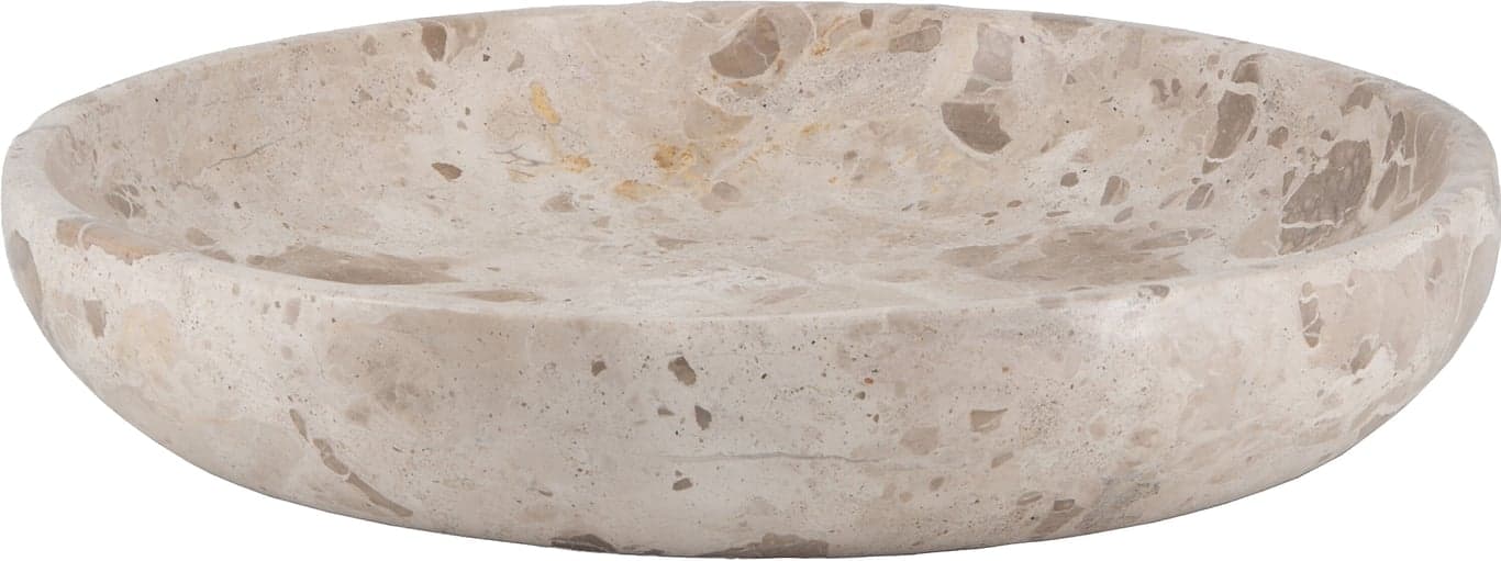 Bilde av Narvana fat (Ø: 35 cm, lys brun marmor)