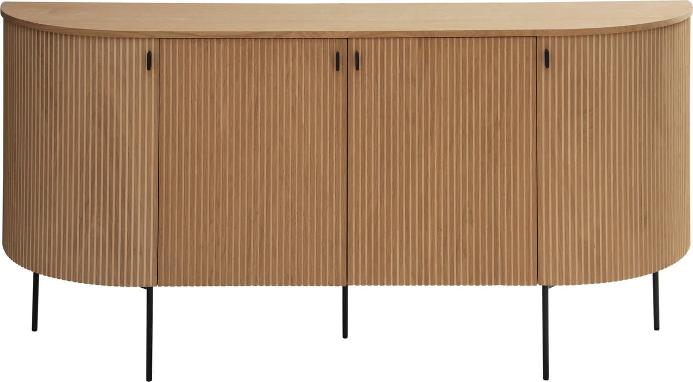 Bilde av Linea buet skjenk (180 x 40, H 83 cm, lys naturoljet)