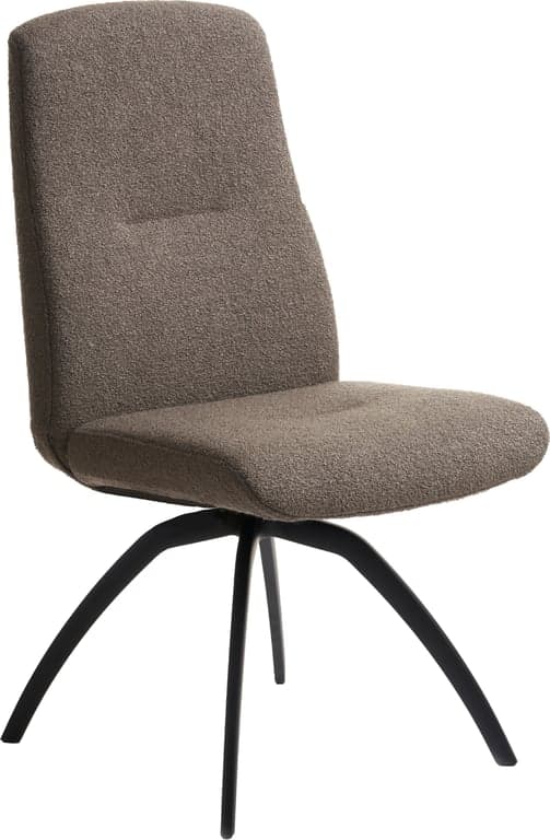 Bilde av Conform Master spisestol XL (u/arm svingfot i svart aluminium, stoff Gianni Mole 1478-63)