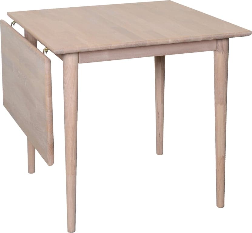 Bilde av Linden spisebord m/klaff (75/115, H75cm hvitoljet eik)