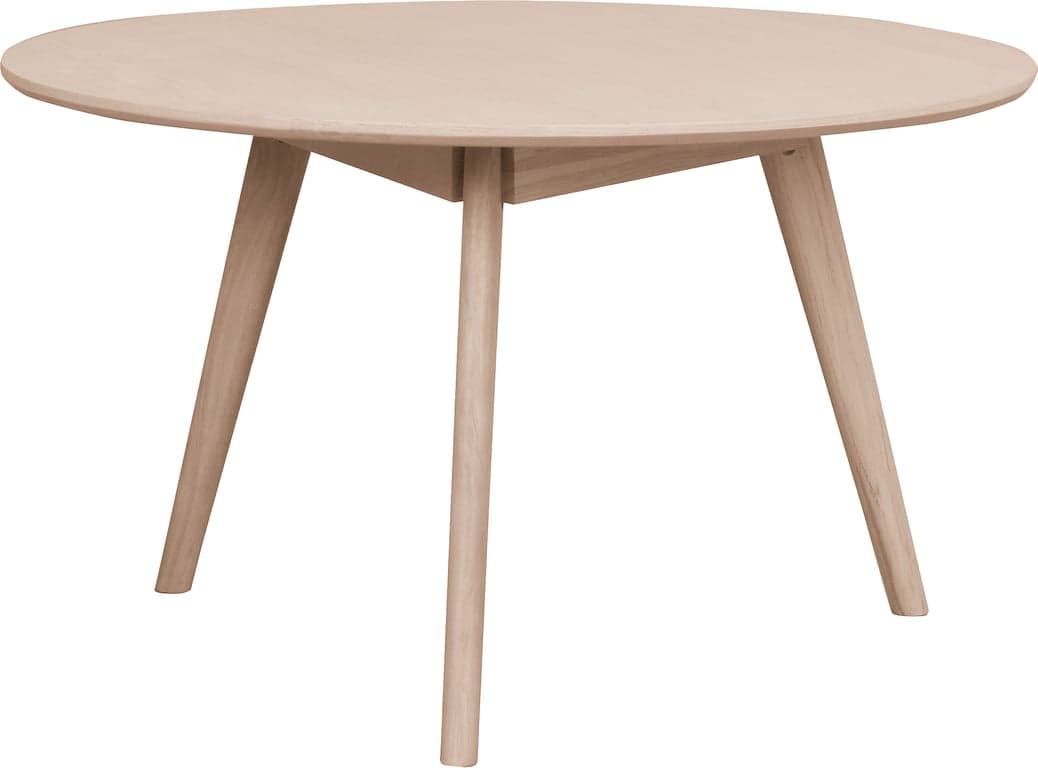 Bilde av Yumi sofabord rundt Ø 90, H 53 cm (hvitlasert eik)