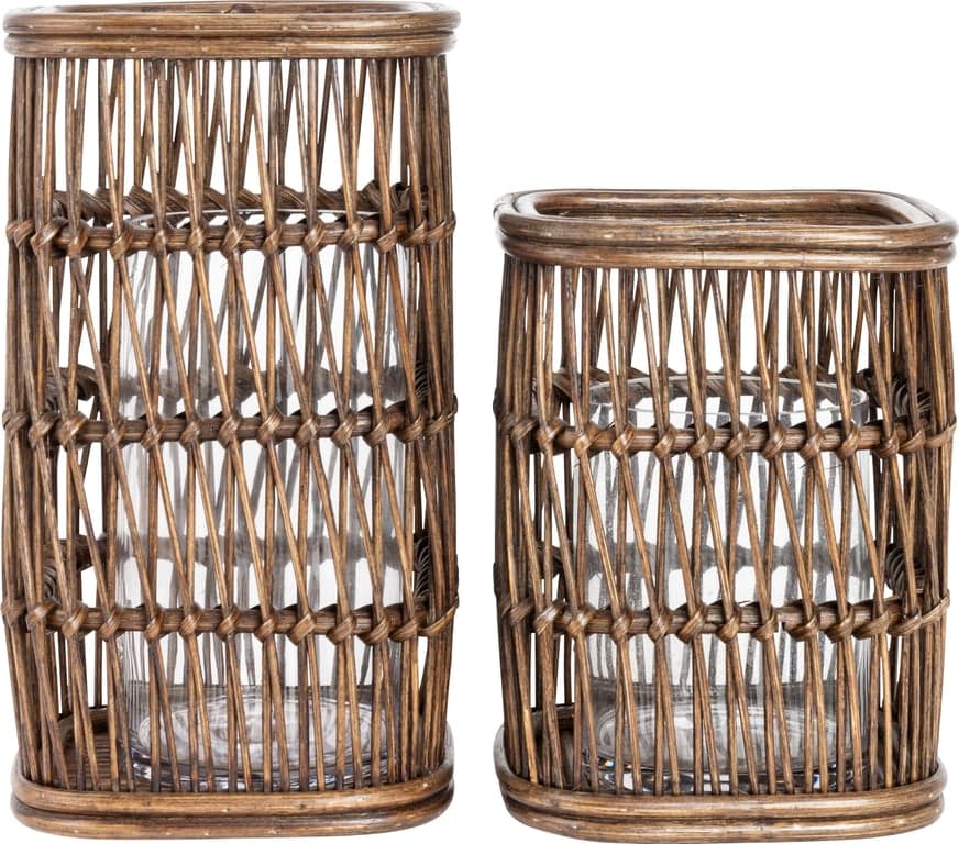 Bilde av Lama Arendal lykt stor (Arendal rattan lykt stor firkantet)