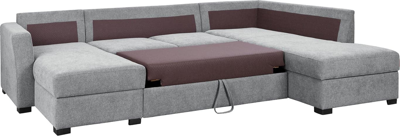 Bilde av Trento sovesofa U-sofa (Stoff Bloq)