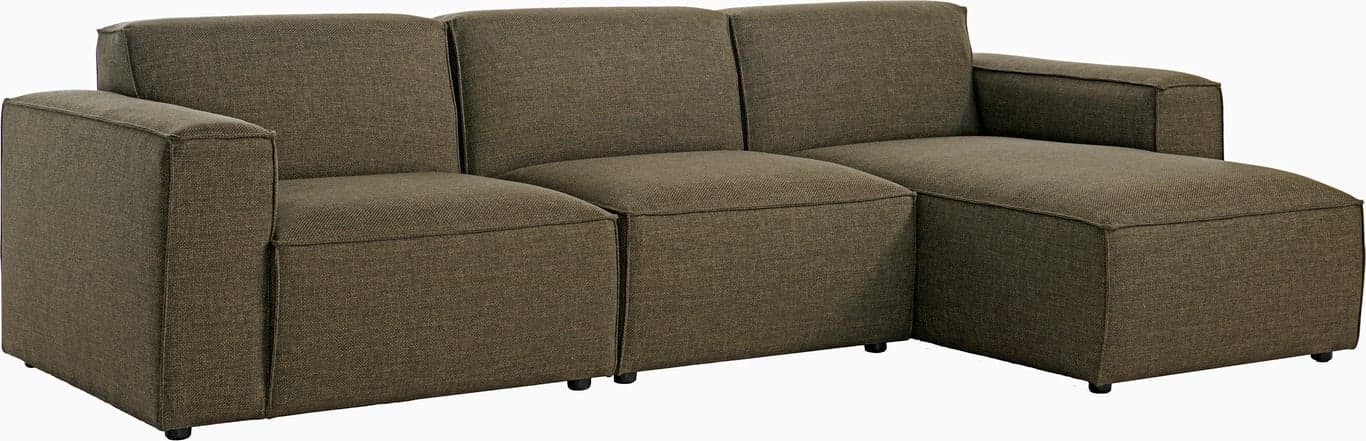 Bilde av San Remo 2-seter m/sjeselong høyre (Stoff Fjord Olive)