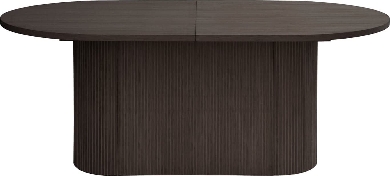 Bilde av Linea ovalt spisebord 180 x 102 cm  (m/syncrouttrekk, mocca oljet)