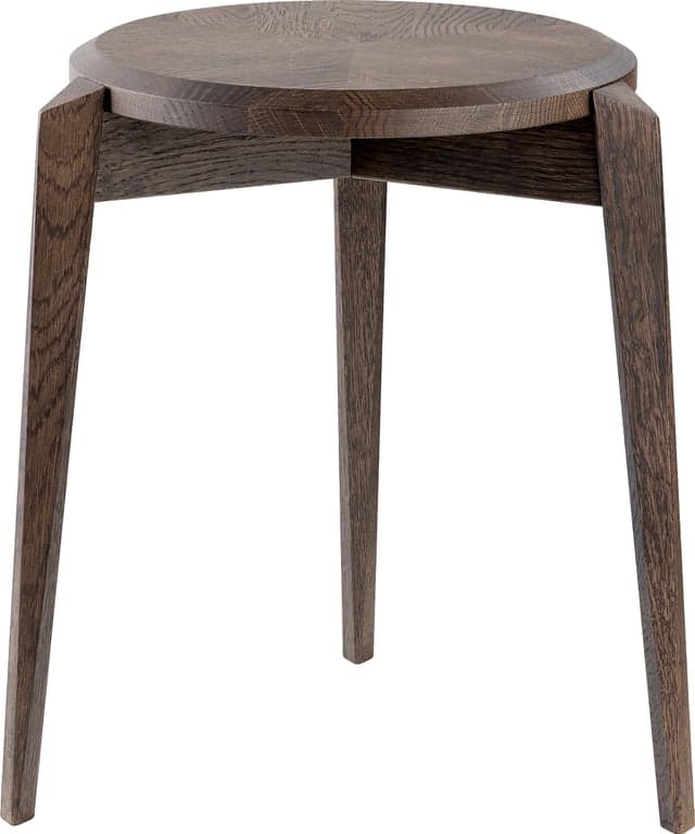 Bilde av Editions by Skovby krakk/taburett (mocca , eik, lakk)