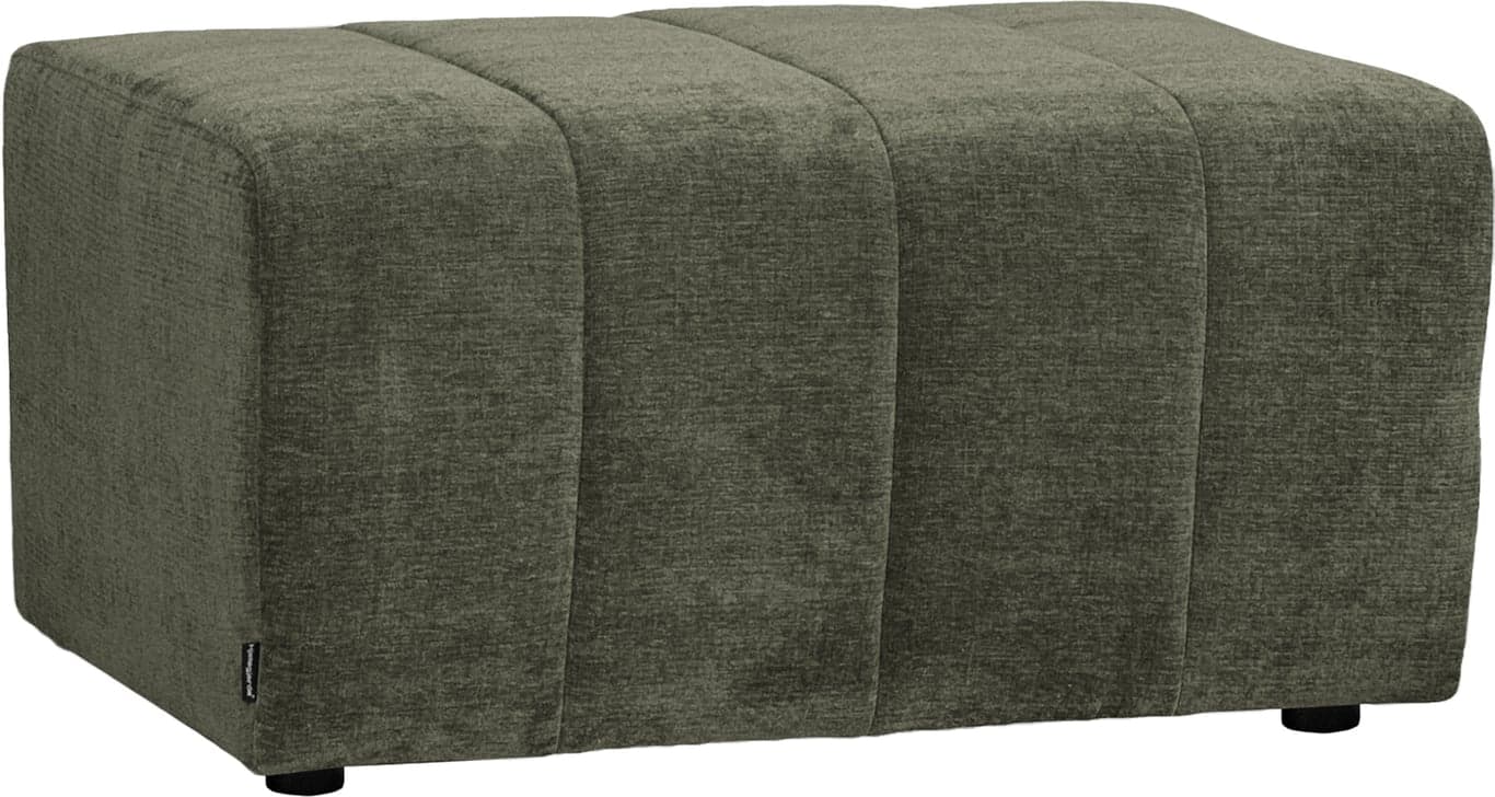 Bilde av Hjellegjerde Urban pall (88 x 66 H: 42 cm, stoff Liana grønn, putesøm)