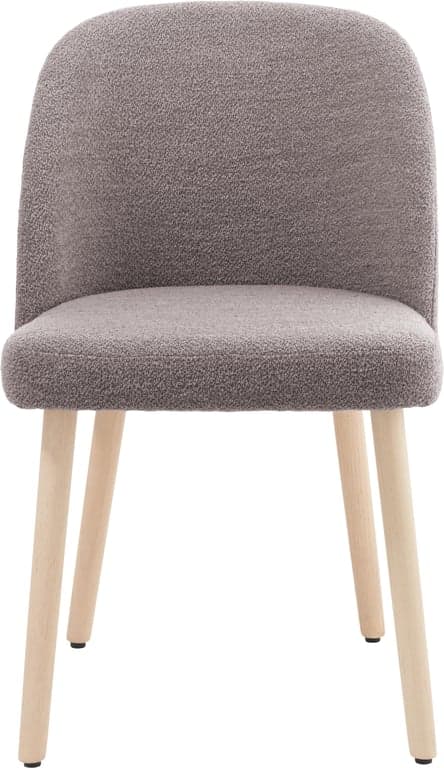Bilde av Anne spisestol (Stoff Alpine Taupe, hvitpigmentert, heltre eikeben)