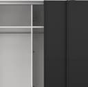 Como skyvedørsgarderobe 245x220cm