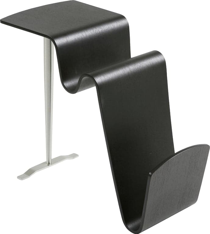 Bilde av Conform Funco bord 62 x 31, H 53 cm (svartbeiset eikefinér og børstet metall)