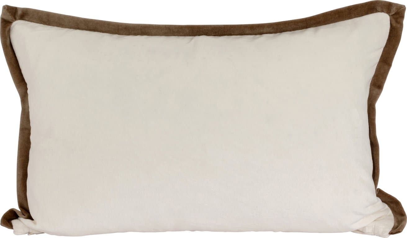 Bilde av Lama putetrekk (fløyel offwhite m mud kant 40)