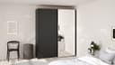 Como skyvedørsgarderobe 180x220cm
