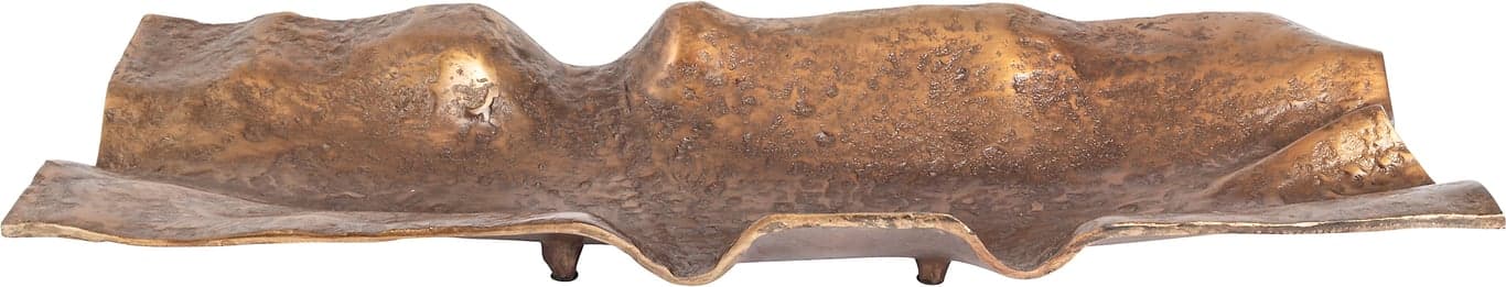 Bilde av Lama Bastogne fat (21 x 60 cm, messingfarget aluminium)