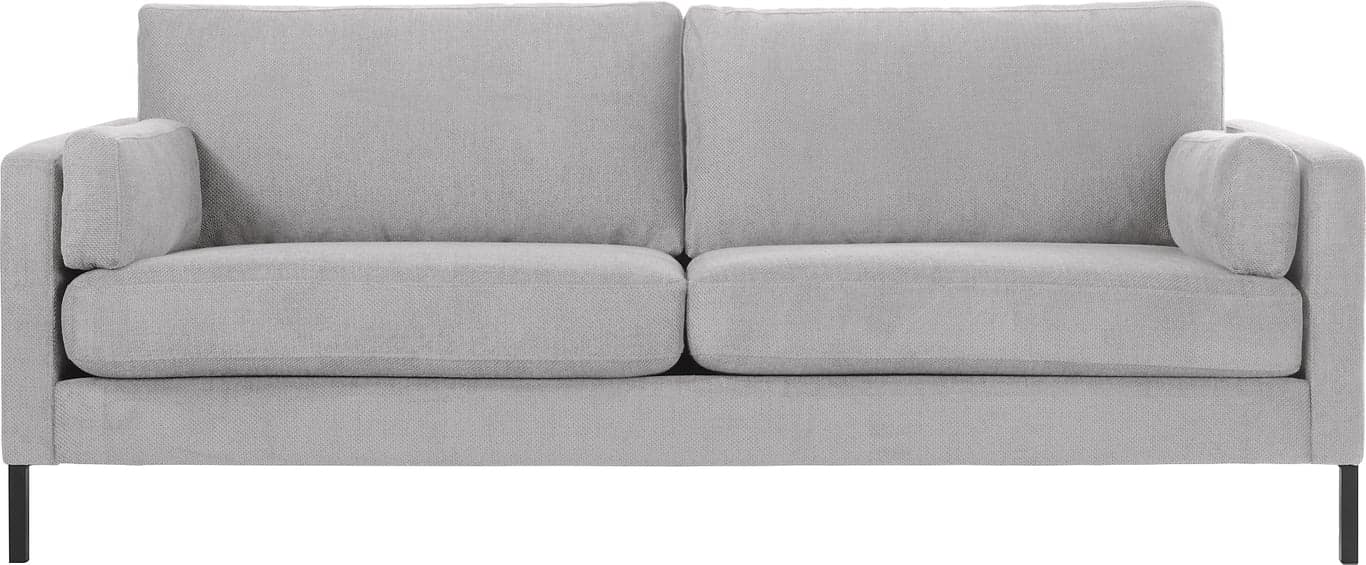 Bilde av Nobel 3-seter (stoff Atlas 03 Light grey, svarte ben)