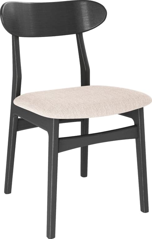 $Bilde av Fyn spisestol (Stoff Diosa 11, svartbeiset eik)