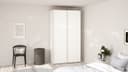 Como skyvedørsgarderobe 120x220cm
