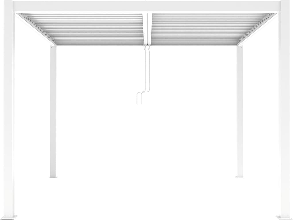 Bilde av Pergola 3x4 meter m/LED-lys   (H: 230 cm, hvit m/tak)