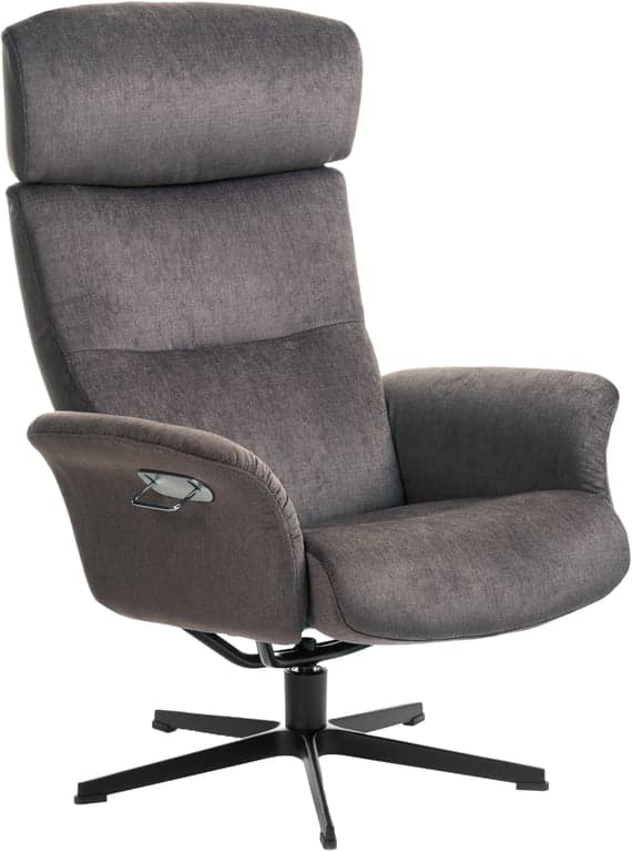 Bilde av Conform Master hvilestol classic (svingfot alu svart stoff Mito 1515-79 Antracite)