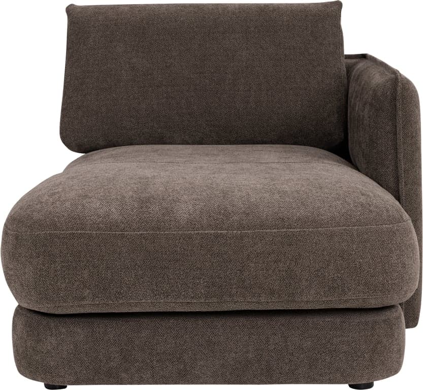 Bilde av Bastia sjeselong m/arm høyre (stoff 348/Vivardo 14 medium brown)