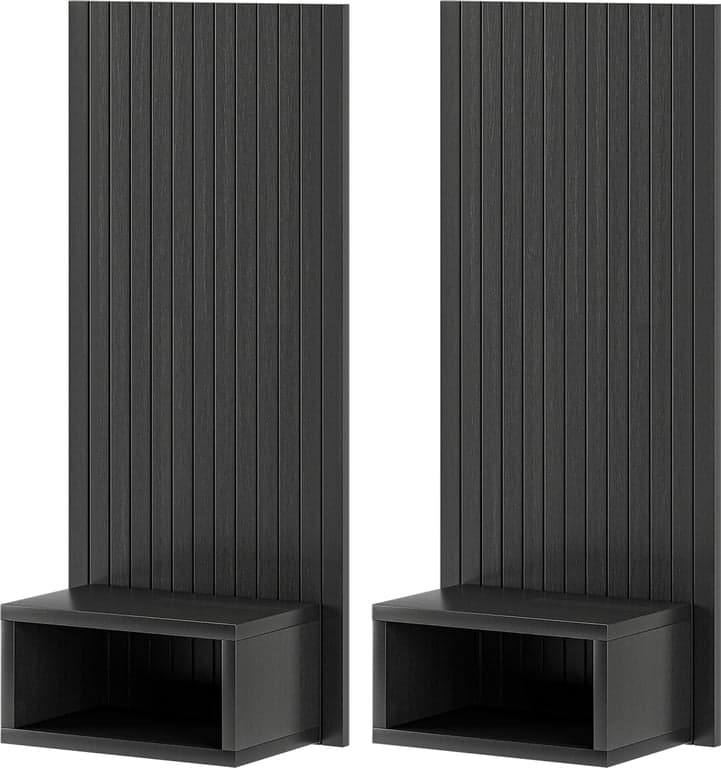 Bilde av Odel® Lund nattbord med spiler 2 stk (Røkt Ask, 39x90 cm)