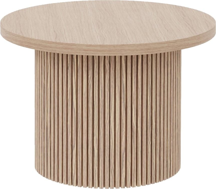 Bilde av Linea sidebord Ø 60, H 43 cm (hvitoljet eikefiner)