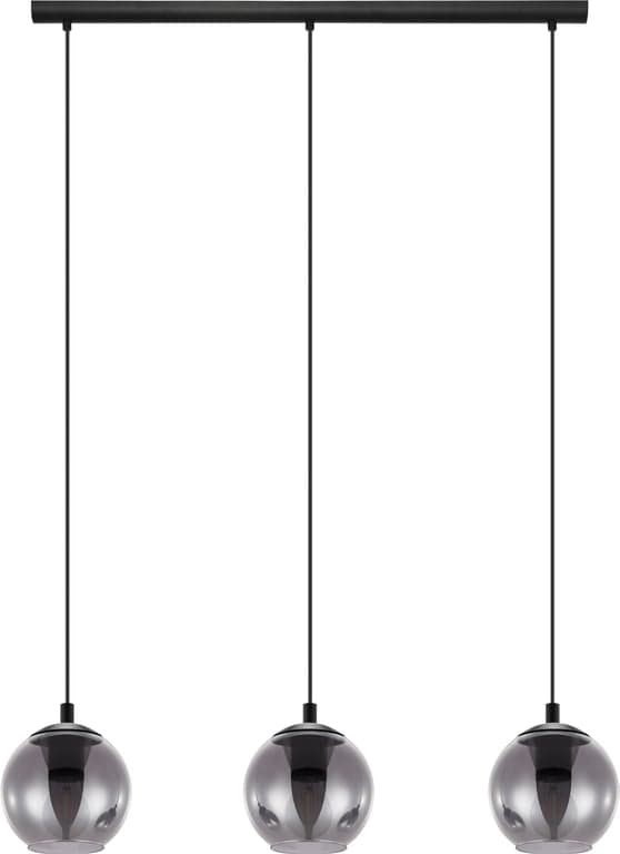 Bilde av Ariscani pendel (3 lys, svart/sotet)