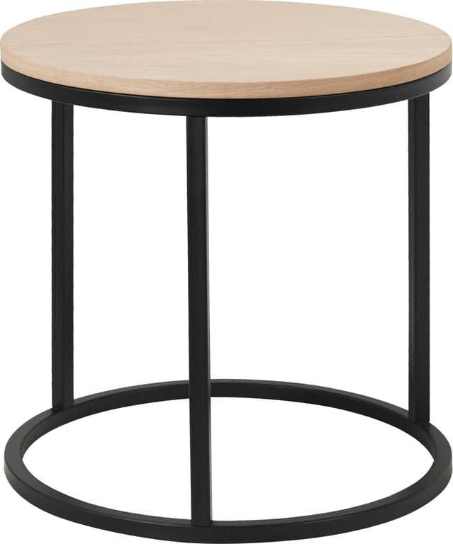 Bilde av Nobel sofabord rundt  Ø 50, H47 cm (hvitoljet)