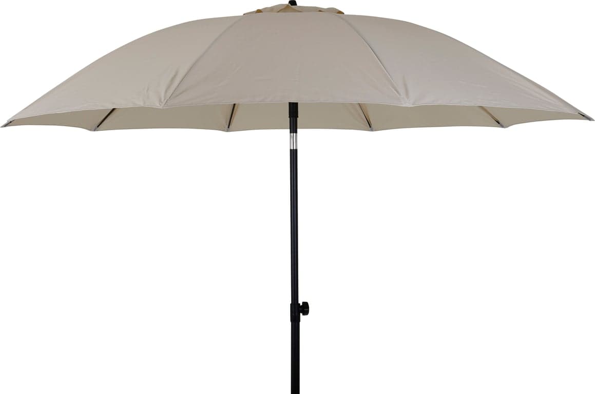 Bilde av Medan parasoll Ø: 270 cm (Taupe/svart aluminium)
