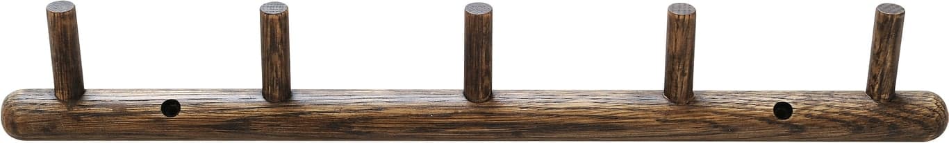 Bilde av Circus knaggrekke 5 knagger (Brunlakkert heltre eik)