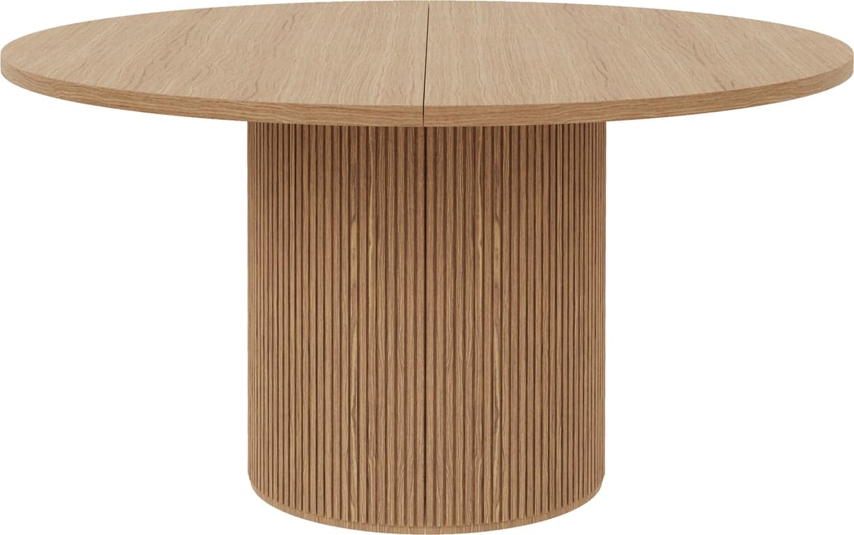 Bilde av Linea spisebord rundt Ø 138 cm  ( m/uttrekk, lys naturoljet)