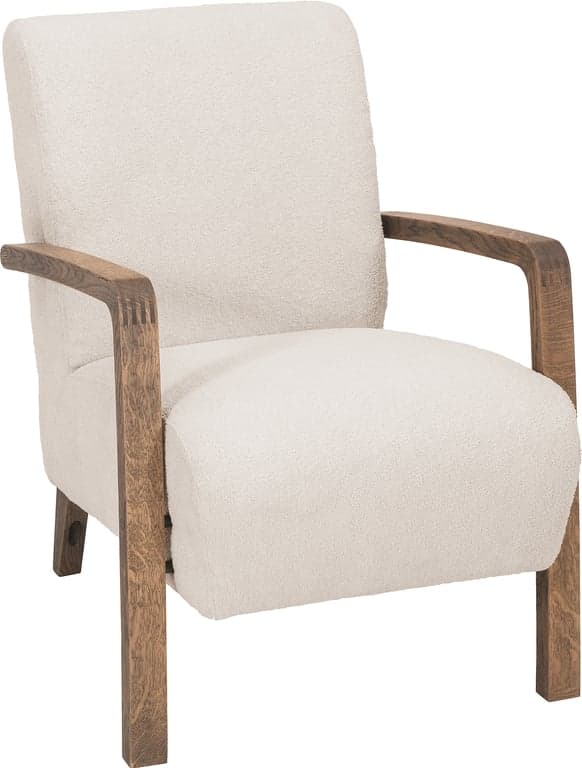 $Bilde av Ida lenestol (Stoff Boogie farge 3666 beige, mocca arm E021)