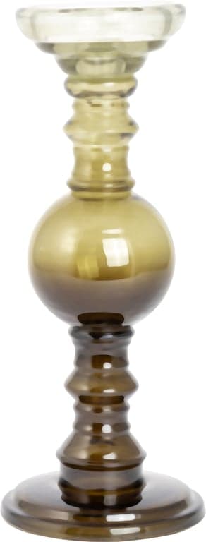 Bilde av Lama Århus lysestake høy (H: 32 cm, grønn, glass)