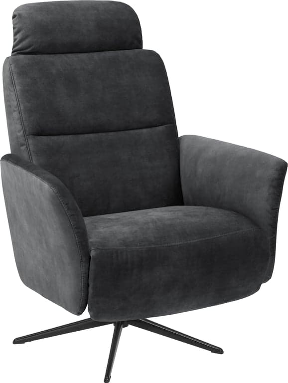 Bilde av Remo recliner (manuell, stoff Adore Antracite, Polaris sokkel sort)