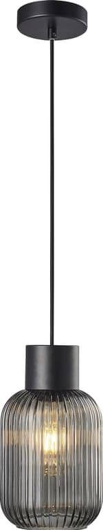 Bilde av Ina taklampe (1 lys, sort/røkfarget  )