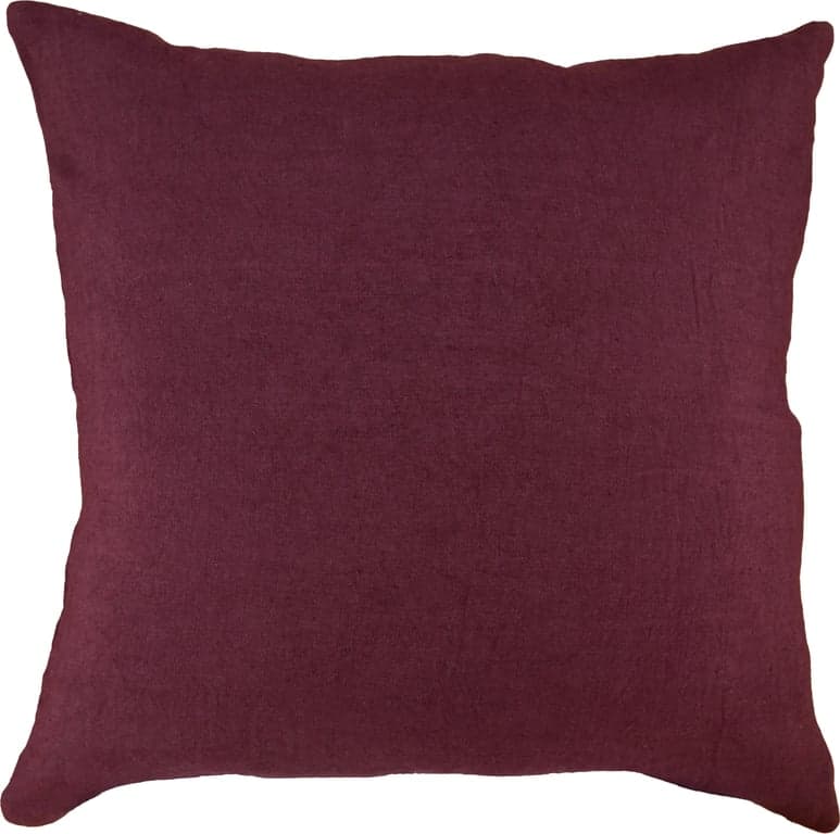 $Bilde av Oliver komplett pute (m/dunfyll, 50x50, burgunder)