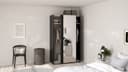 Como skyvedørsgarderobe 120x200cm 