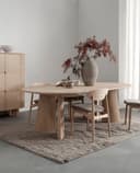 Japandi rundt spisebord Ø 130 cm