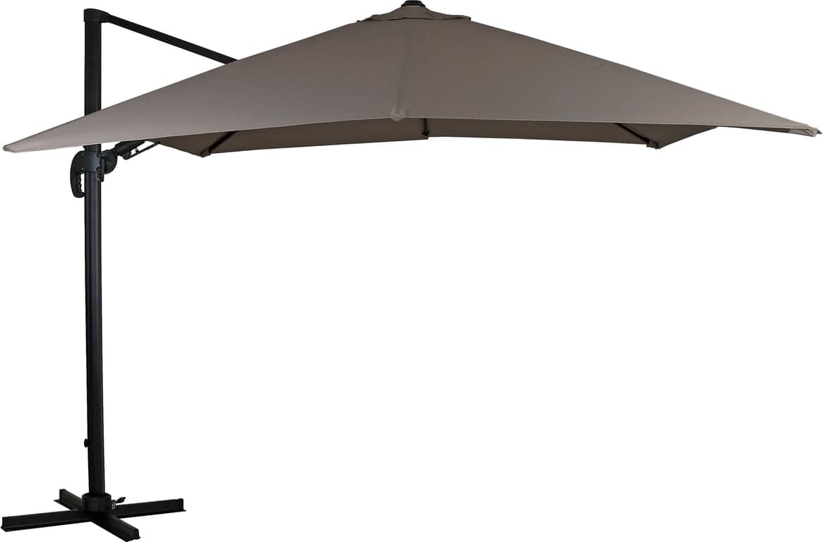 Bilde av Malta hengeparasoll 300 x 300 cm (Fjellgrå/svart aluminium)