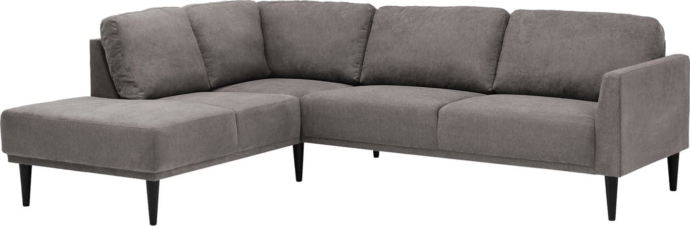 $Bilde av Prato hjørnesofa (3 seter med åpen ende venstre, stoff Soro warm grey 91)