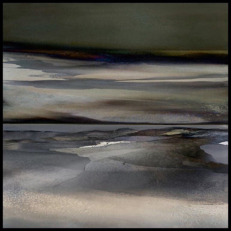 Bilde av Canvas Aquarelle I (113x113 cm)